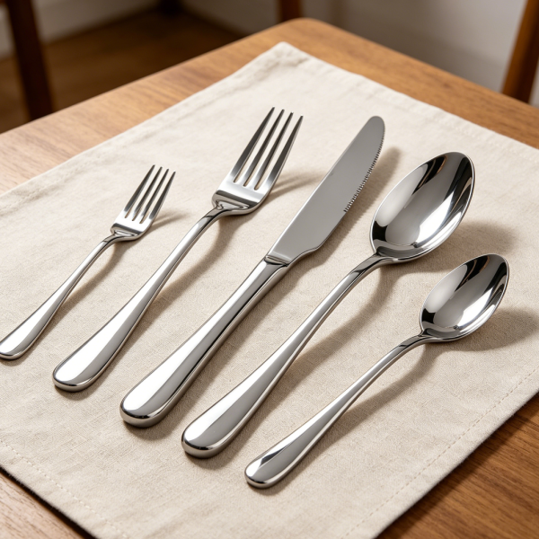 20-Piece Heavy Duty Mirror Polished Stainless Steel Flatware Set for 4